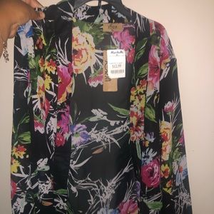 Floral cardigan